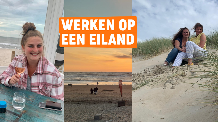 Chris werkt op een schiereiland