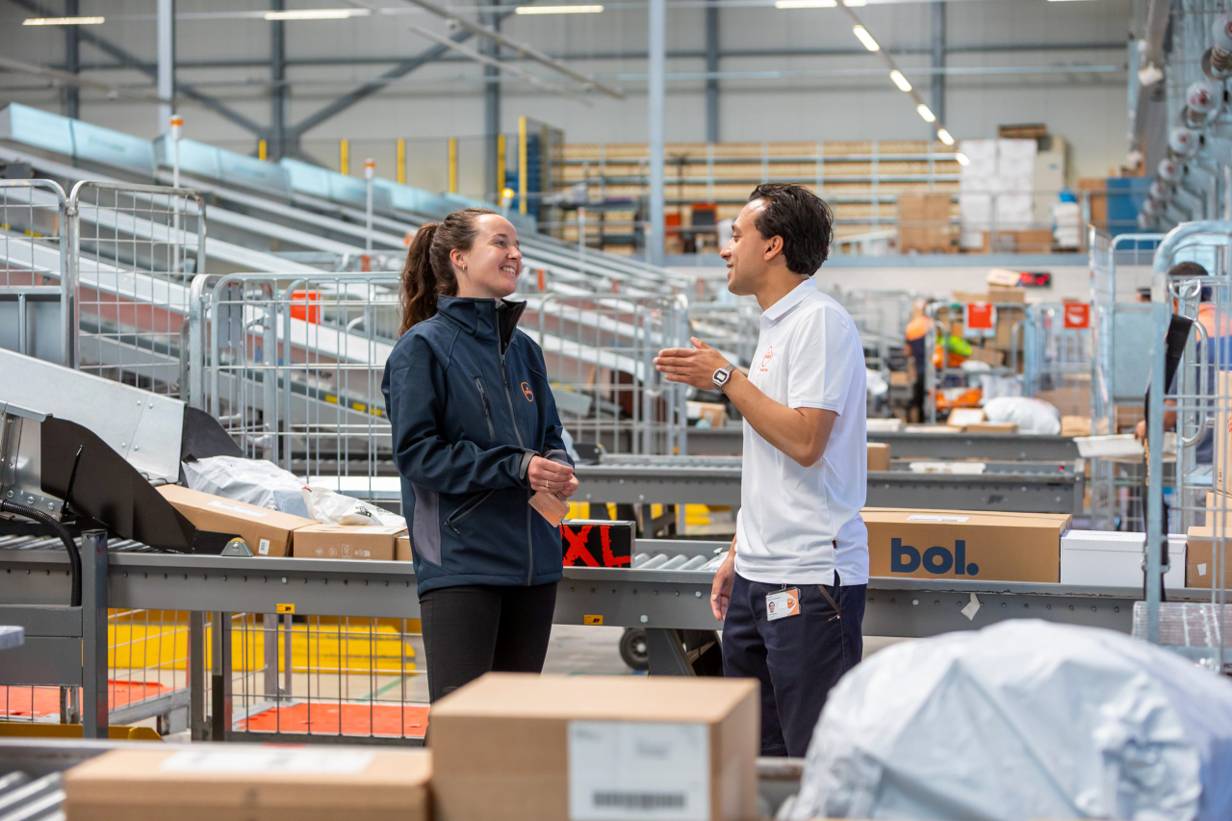 Pakketsortering bij POSTNL
