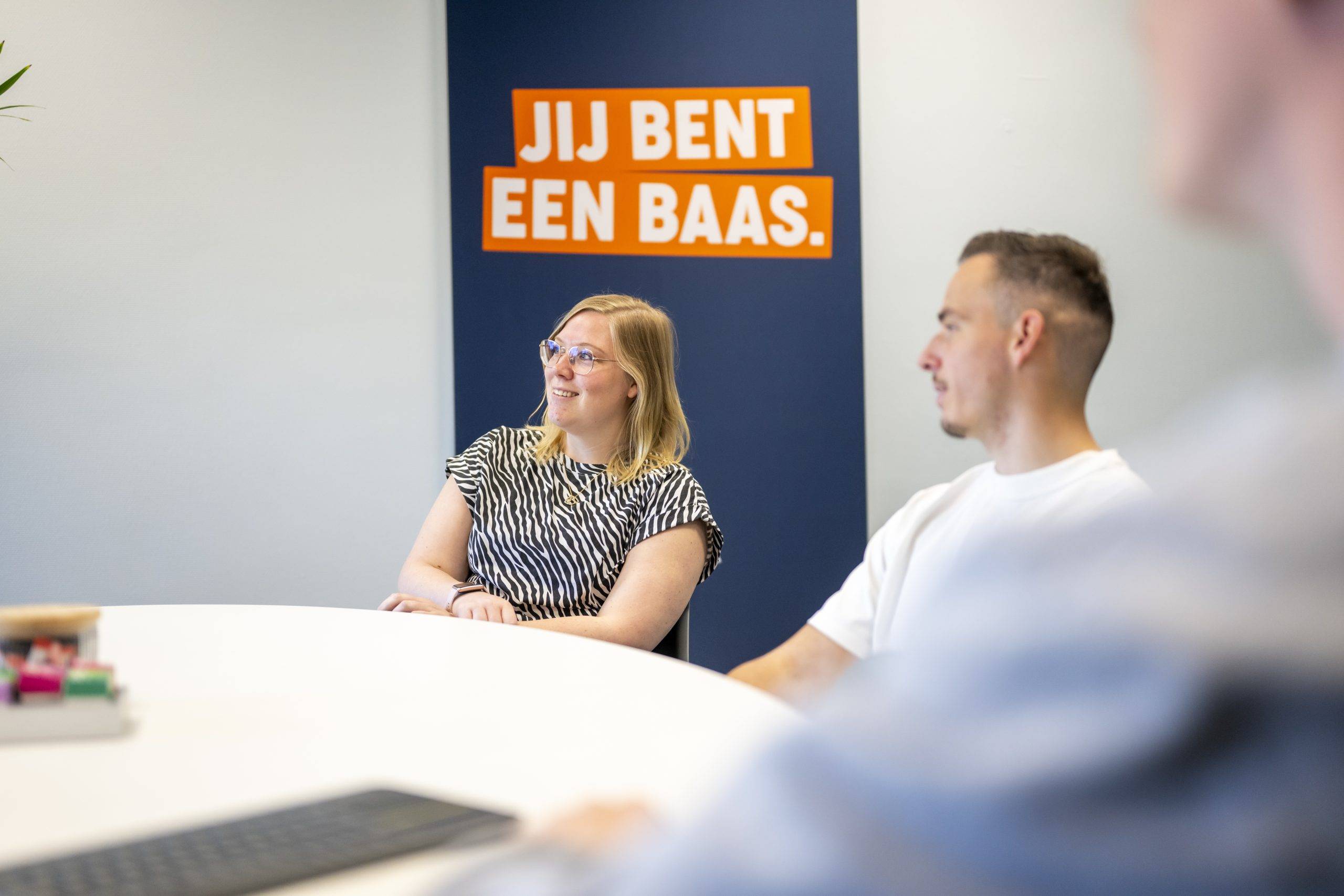 Claudia en Arjen aan tafel